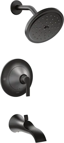 Vista 7 de Moen TS2203EPBN Doux Posi-Temp - Kit de bañera de equilibrio de presión y ducha de rendimiento ecológico, requiere válvula, níquel cepillado