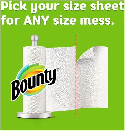 Vista 3 de Bounty Select-a-Size - Toallas de papel, color blanco, 12 rollos (paquete de 1)