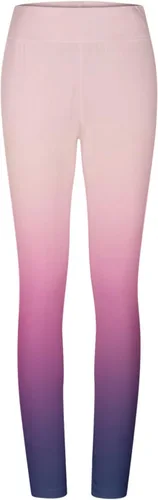 Vista 3 de Leggings de cintura alta para mujer, mallas de entrenamiento degradadas de moda, pantalones deportivos para correr, pantalones de yoga