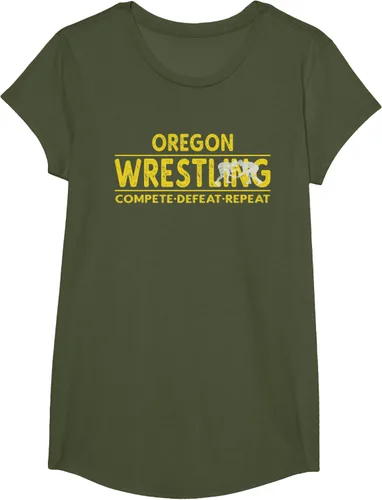 Vista 81 de Oregon Wrestling - Camiseta para competir, derrota, repetir