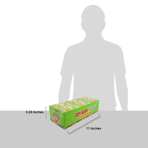 Vista 5 de Cry Baby Tears Extra Sour Candy, cinco sabores, cajas de 1.98 onzas (paquete de 24)