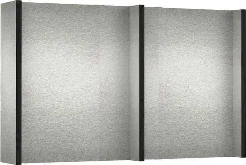 Vista 45 de EverPanel - Kit de pared modular de 7 x 7 pies, color azul oscuro SoundSorb con ribete negro, divisor de habitación, paneles de pared entrelazados
