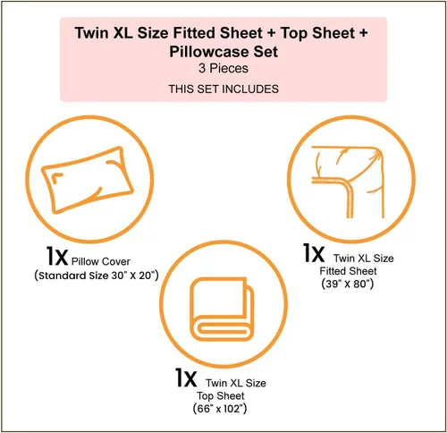 Vista 5 de Ambesonne Tribal Sheet Set, Secret Tribe Pattern in Bohemian Style, Fitted and Flat Sheet with Pillowcase Bedding Accent 3 Piece Set, Twin XL