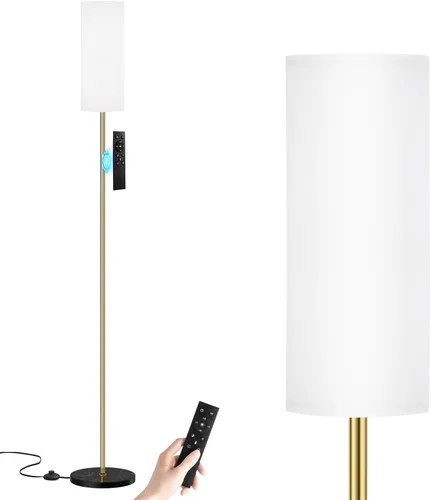 Vista 20 de Ambimall Lámparas de pie de 64 pulgadas para sala de estar con control remoto y colores regulables continuos, temperatura y brillo, lámpara de pie