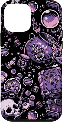 Vista 16 de Funda linda para iPhone 16 Witch's Essentials Pattern Witchy Design Halloween