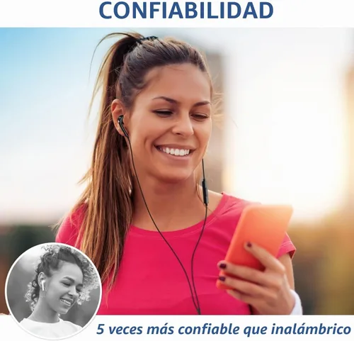 Vista 5 de LUDOS Zenith - Auriculares intraurales con cable, auriculares con micrófono, con cable para auriculares Jack de 0.138 in para iPhone, Samsung