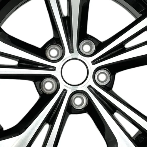 Vista 3 de Nueva rueda de aleación individual de 16 "16x6.5 pulgadas para Nissan Sentra 2020–2023 Llanta de repuesto de diseño OEM Negro mecanizado