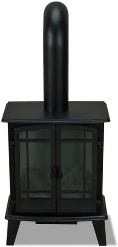 Vista 6 de Real Flame Foster - Chimenea eléctrica de 25 pulgadas para sala de estar o dormitorio, efecto realista de troncos y llamas, chimenea independiente