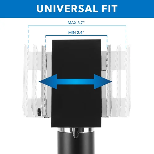 Vista 3 de Mount-It! Soporte universal para tarjeta de crédito POS para primeros lectores de tarjetas de datos VeriFone Ingenico Ancho de abrazadera