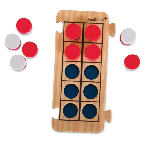 Vista 2 de Contador de diez marcos para niños ETA hand2mind Rekenrek (Conjunto de 4)