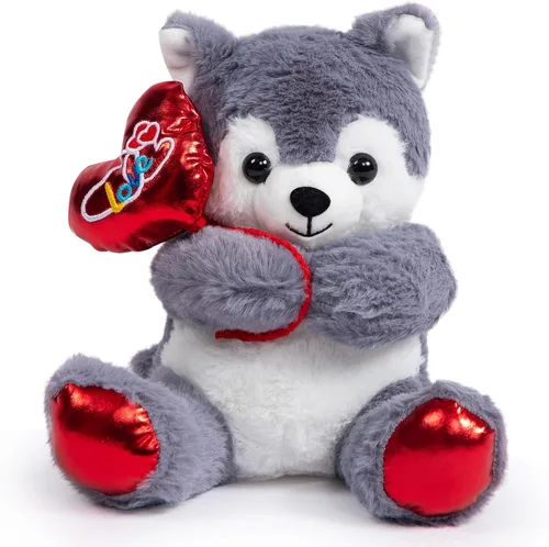 Vista 12 de HollyHOME Capybara - Peluche de San Valentín Capybara con globo rojo de amor para niños y novia, aniversario, San Valentín, cumpleaños, regalos