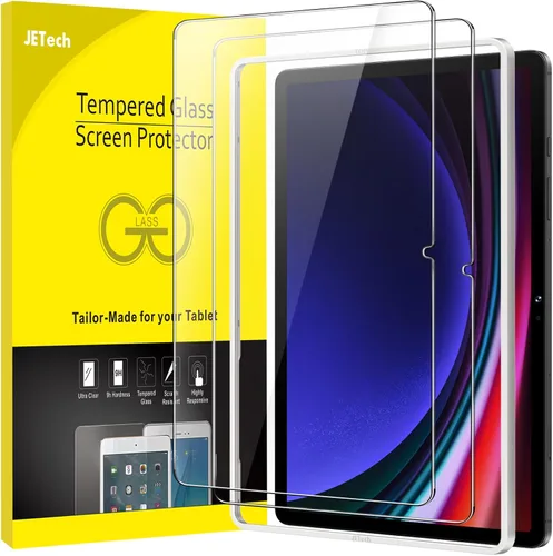 Vista 9 de JETech Protector de pantalla para Samsung Galaxy Tab S6 Lite (10.4 pulgadas, modelo 2024/2022/2020) con marco de fácil instalación, película