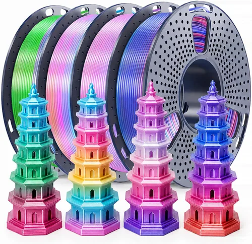 Vista 13 de SUNLU PLA+ 2.0 Filamento 0.07 in, paquete de carrete de 2.2 lbs, filamento de impresora 3D Pla Bundle-1kgx4-2230179