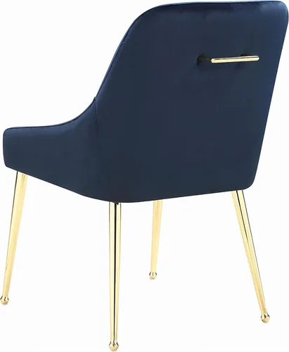 Vista 8 de Coaster Home Furnishings - Mayette - Sillas laterales tapizadas de metal - Sillas de comedor sin brazos de terciopelo con patas metálicas cónicas
