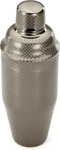 Vista 14 de Barfly Juego de coctelera japonesa de 3 piezas con entramado de diamante (24 onzas/23.7 fl oz), cobre antiguo