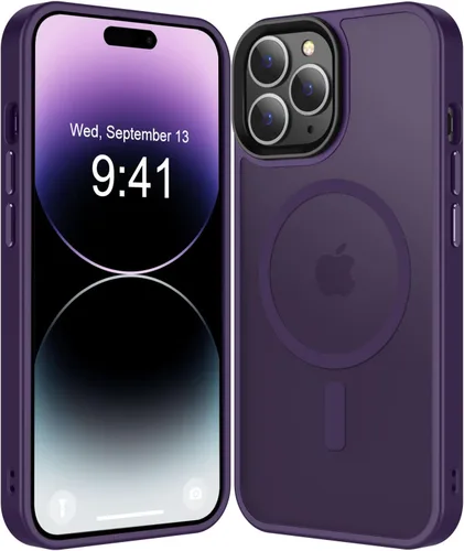 Vista 36 de Fuerte magnético para iPhone 11, compatible con Magsafe, [resistente a caídas de 13 pies] Funda trasera translúcida mate con sensación de piel