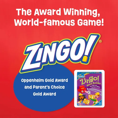 Vista 9 de ThinkFun 7706-T Zingo Word Builder Juego de Lectura Temprana - Juego Premiado para Prelectores y Lectores Tempranos