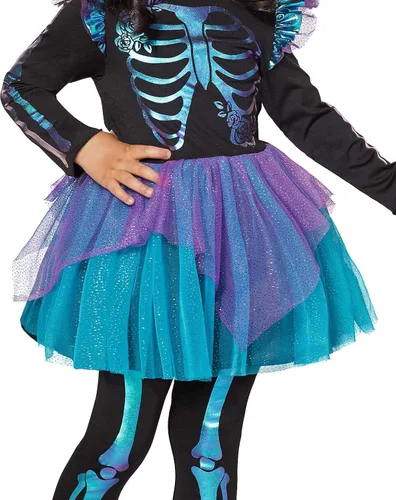 Vista 3 de Disfraz de esqueleto de aceite de Halloween para niños pequeños Varios