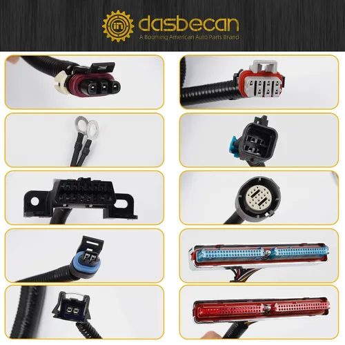 Vista 3 de Dasbecan 4L80E DBC LS Arnés de Cableado Independiente Compatible con Motores GM LS1 Vortec 4.8L 5.3L 6.0L 1997-2006 Drive by Cable, Conector