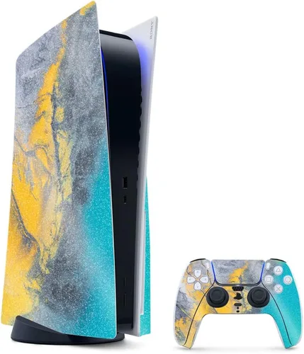 Vista 45 de MightySkins - Skin para juegos con purpurina brillante para PS5 y PlayStation 5, ágata amatista, acabado duradero con purpurina de alto brillo
