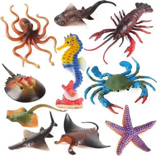 Vista 7 de SIENON 12 figuras realistas de plástico grandes para insectos e insectos
