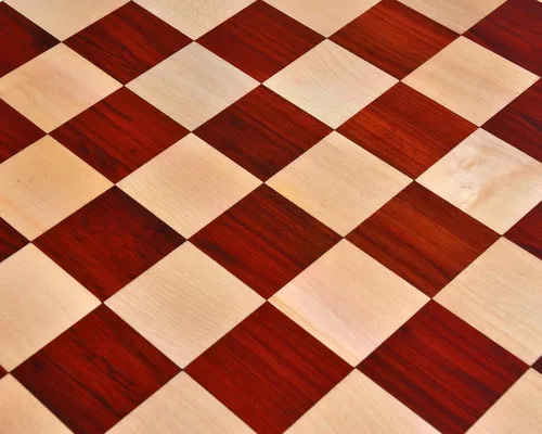 Vista 6 de Luxury Solid Wooden Chess Board – Blood Red Bud Rosewood (Padauk), 23" 60 mm Squares Handmade Premium Board