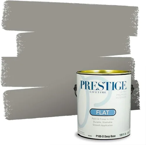 Vista 158 de PRESTIGE Paints - Pintura interior e imprimación en uno, 1 galón, cáscara de huevo, pimienta envejecida