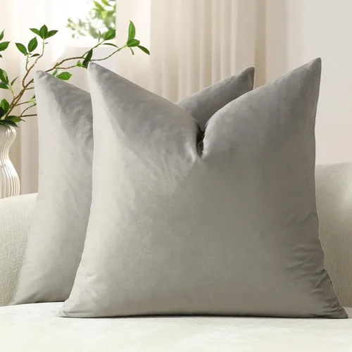Vista 10 de Funda de almohada para cuerpo de Dezene, súper suave de terciopelo con cierre de cremallera oculto.
