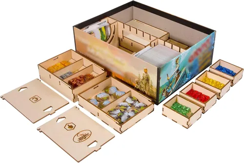 Vista 4 de The Broken Token Mejora de caja (carcasa de caja + bandejas de azulejos) compatible con Terraforming Mars