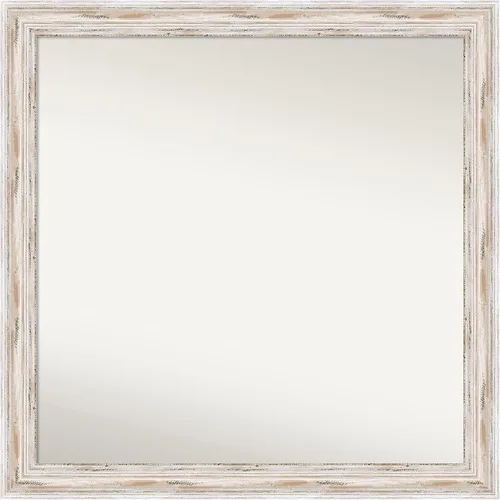 Vista 113 de Amanti Art Espejo personalizado, espejo de baño estrecho Alexandria White Wash, espejo de pared o espejo de tocador de baño sobre el fregadero
