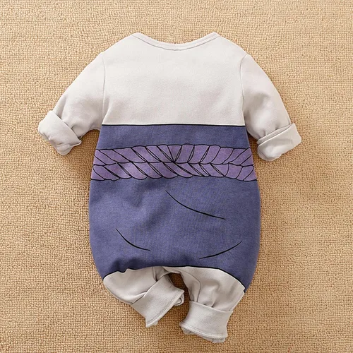 Vista 3 de Lindo mameluco de anime para bebé niño y niña, mameluco para Halloween, cosplay, ropa