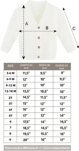 Vista 7 de Lilax Little Boys Basic Long Sleeve V-Neck Classic Knit Cardigan Sweater