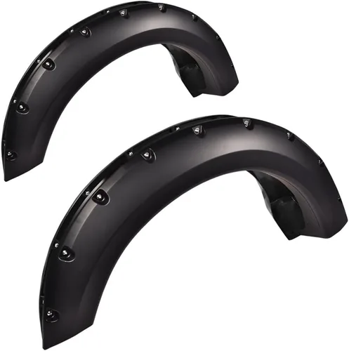 Vista 32 de G-PLUS defensas guardabarros con remaches de bolsillo, compatibles con Ford F150 2009-2014 Styleside con modelos de longitud de cajuela de 67.0