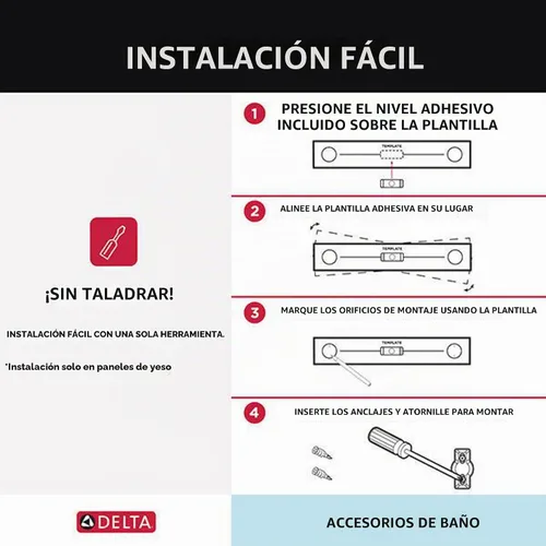 Vista 7 de [Usado] Delta Gancho individual para toallas para baño o cocina Negro mate Ara Accessories