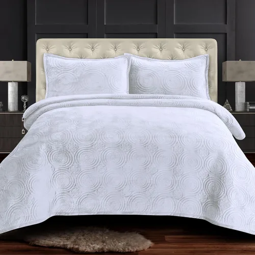 Vista 17 de Tribeca Living Juego de edredón de terciopelo de gran tamaño individual, ropa de cama de terciopelo suave de 260 GSM para una comodidad lujosa, Negro