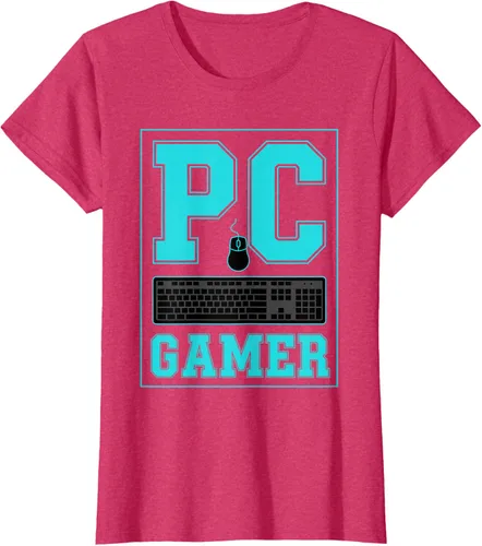 Vista 7 de PC Gamer Gaming Teclado Ratón Esports Computer Fan Camiseta