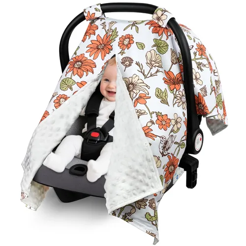 Vista 11 de Metplus Funda para asiento de coche 2 en 1 para bebé, toldo para asiento de coche para bebés, funda de lactancia multiuso para mamá, fundas