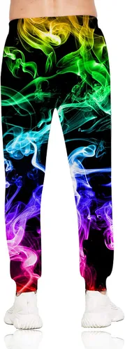 Vista 2 de Belovecol - Pantalones de deporte para hombre y mujer, estilo casual, 3D