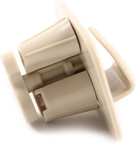 Vista 6 de Ganchos de techo interiores de plástico ABS Percha de ropa Gancho para Volvo V90 S90 XC40 XC60 XC90 2015-2020 2021 2022 (beige)