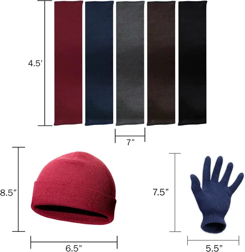 Vista 6 de Moda West Kit de invierno a granel, guantes al por mayor, bufandas, accesorios cálidos