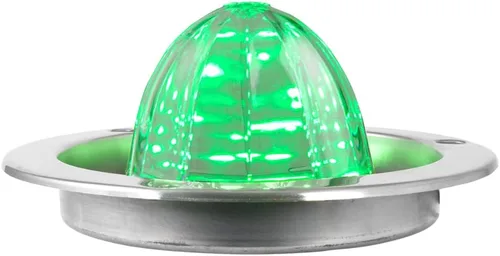 Vista 12 de GG Grand General 81910 - Luz LED de 18 luces clásica de sandía ámbar/ámbar con bisel de montaje de brida de acero inoxidable