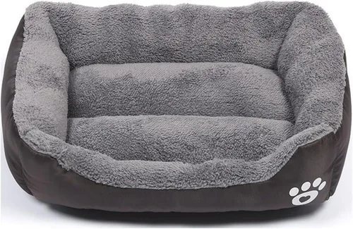 Vista 15 de Camas para perros pequeños, medianos y grandes, cama rectangular para mascotas, lavable, con estampado de leopardo, tamaño S