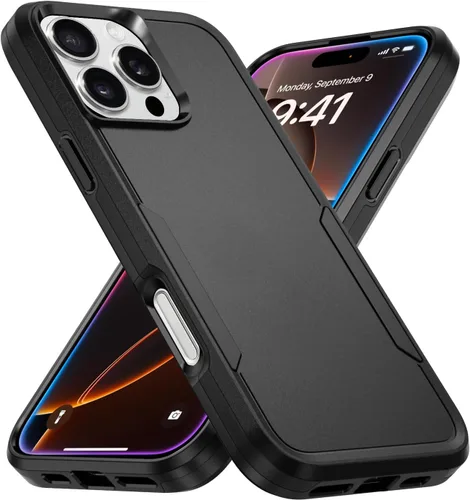 Vista 37 de Funda compatible con iPhone 11, protección resistente, a prueba de golpes, a prueba de caídas, a prueba de polvo, antiarañazos, para 11, color negro