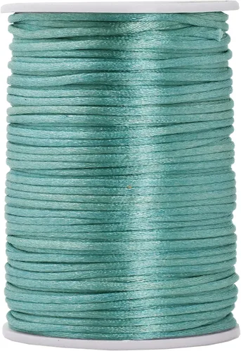 Vista 40 de Mandala Crafts Cordón de satén de cola de rattail de 0.02 in para nudos chinos de macramé