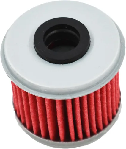 Vista 5 de waltyotur 5 filtros de aceite de motocicleta de repuesto para Honda CRF150R CRF150RB CRF 150 250 450 CRF250R CRF250X CRF450R CRF450X TRX450R rojo