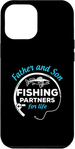 Vista 6 de iPhone 14 Padre e Hijo Pesca Compañeros para la Vida Caña de Pescar de Hielo Caso