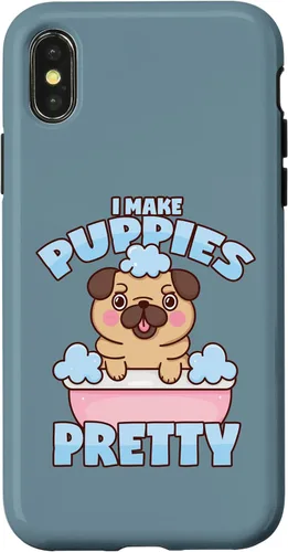 Vista 4 de iPhone 14 Dog Groomer Pug Dog Puppy Bath Dog Salon Case
