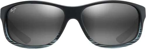 Vista 9 de Maui Jim Gafas de sol polarizadas para hombre y mujer con canal Kaiwi Rayas azules negras/azul hawaiano polarizado