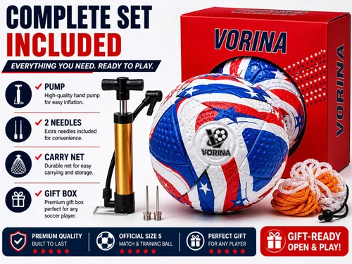 Vista 3 de Balón de fútbol tamaño 5 – Pelota oficial de partido y entrenamiento, piel sintética impermeable térmica, vejiga de butilo, niños, jóvenes, adultos