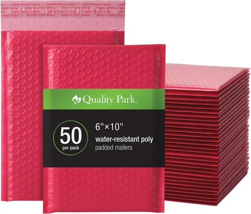 Vista 32 de Quality Park - Sobres de burbujas, sobres de envío de 4 x 8, autoadhesivos, sobres acolchados pequeños negros, cierre de tira adhesiva Redi-Strip
